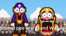 Scared Pee Wario GIF - Scared Pee Wario Waluigi GIFs