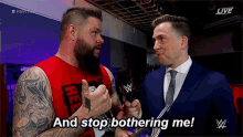Wwe Kevin Owens GIF - Wwe Kevin Owens And Stop Bothering Me GIFs