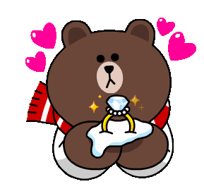 Brown Bear Sticker - Brown Bear Married Stickers