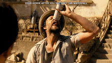 Your Homie After You Say They Can Waterfall Fallout GIF - Your Homie After You Say They Can Waterfall Fallout You Can Have A Sip GIFs