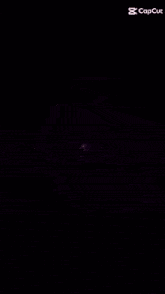 a purple background with stars and a caption that says cap cut