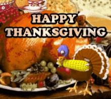 Happy Thanksgiving Thanksgiving Dinner GIF - Happy Thanksgiving Thanksgiving Dinner Eating Thanksgiving GIFs
