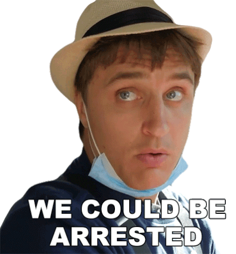 We Could Be Arrested Danny Mullen Sticker - We Could Be Arrested Danny Mullen We Might Go To Jail Stickers