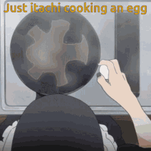Just Itachi Cooking Egg Soo Cute GIF - Just Itachi Cooking Egg Soo Cute Itachi Uchiha GIFs