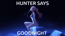 Hunter Says Goodnight GIF