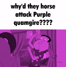 Purple Quagmire Family Guy GIF
