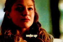 Melissa Benoist Wake Up GIF - Melissa Benoist Wake Up Supergirl GIFs