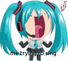 Hatsune Miku Singing GIF - Hatsune Miku Singing Lol GIFs