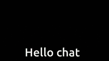 a green monster with red eyes and the words hello chat
