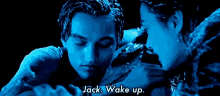 jack wake up titanic leonardo dicaprio leo dicaprio