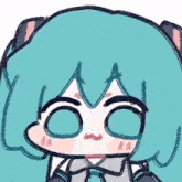a cartoon drawing of a girl with a cat ear