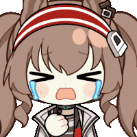 a cartoon drawing of a girl with pigtails and a headband with the letter o on it