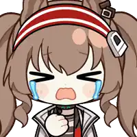 a cartoon drawing of a girl with pigtails and a headband with the letter o on it