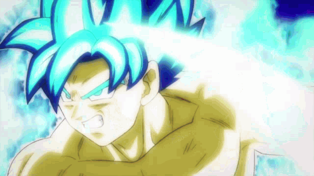 Universal Super Saiyan Blue Goku w/ Aura by BlackFlim on