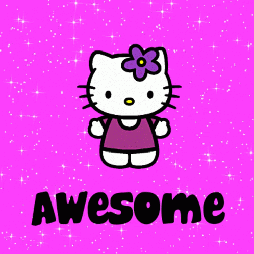 Awesome Hello Kitty GIF - Awesome Hello Kitty Pink - Discover & Share GIFs
