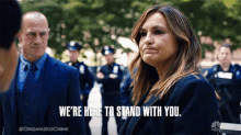 Were Here To Stand With You Olivia Benson GIF - Were Here To Stand With You Olivia Benson Elliot Stabler GIFs