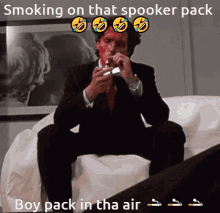 smoking on that spooker pack
