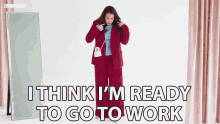I Think Im Ready To Go To Work Good To Go GIF - I Think Im Ready To Go To Work Good To Go Dressed Up GIFs