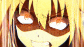 a close up of a cartoon character 's face with a very angry look on her face
