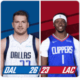 two basketball players from dallas and the clippers