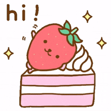 strawberry fruit cute kawaii pink