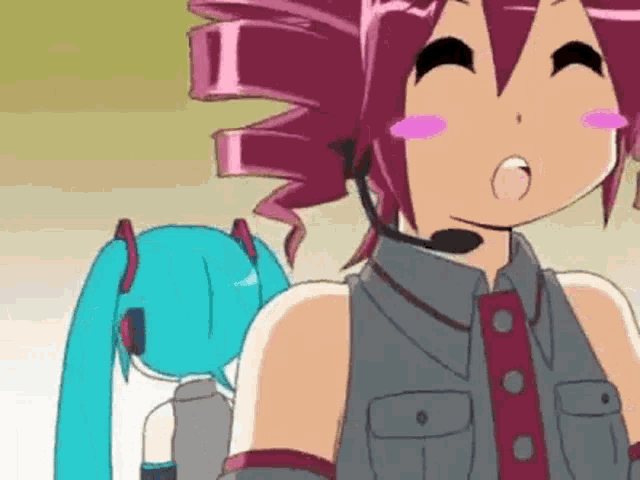 hatsune miku triple baka gif