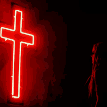 Neon Cross GIF