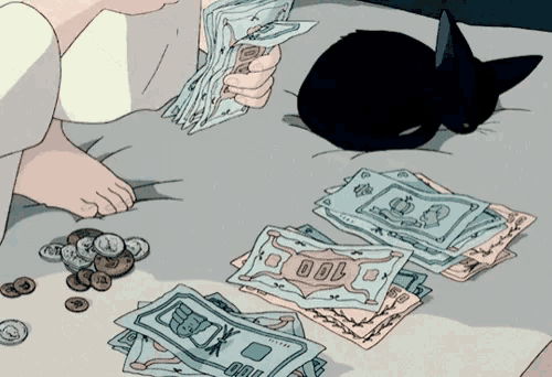 Counting Money GIF - Counting Money Anime GIFs