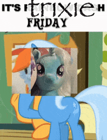 a poster that says it 's trixie h friday