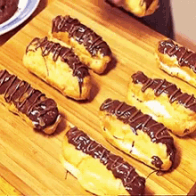Good Morning National Chocolate Eclair Day GIF - Good Morning National Chocolate Eclair Day Chocolate Eclair GIFs