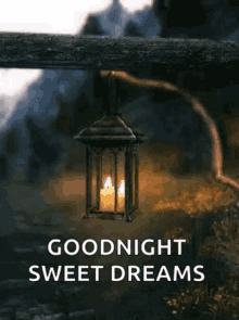 goodnight sweet dreams candles lamp