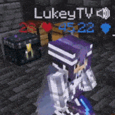 a screenshot of a video game with the name lukeytv at the top