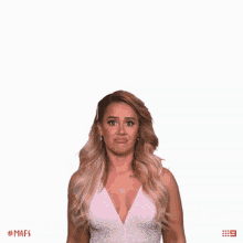 Shrug Cathy Evans GIF - Shrug Cathy Evans Married At First Sight GIFs