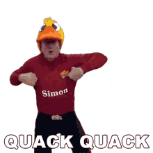 quack quack simon wiggle the wiggles duck noises duck hat
