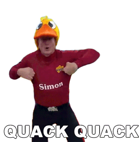 Quack Quack Simon Wiggle Sticker - Quack Quack Simon Wiggle The Wiggles Stickers