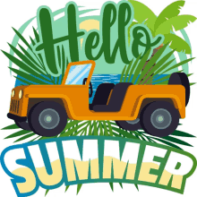 hello summer summer fun joypixels summer season vacation
