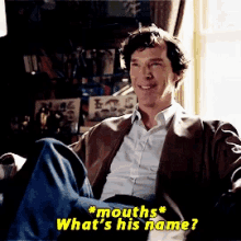 Sherlock Holmes Name GIF - Sherlock Holmes Name Whats His Name GIFs