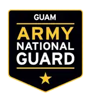 a sign that says guam army started today with a yellow star