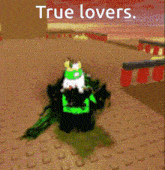a picture of a video game character with the words true lovers on the bottom