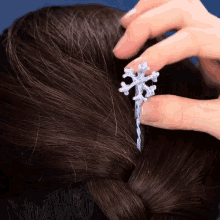Hair Pin Hair Style GIF - Hair Pin Hair Style Snowflake GIFs