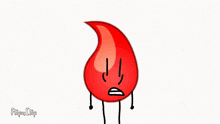 a drawing of a red circle with the word flipaclip on the bottom right