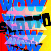 a colorful poster that says wow and lotto