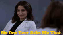 Greys Anatomy Amelia Shepherd GIF - Greys Anatomy Amelia Shepherd No One Ever Asks Me That GIFs