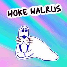 Woke Walrus Veefriends GIF - Woke Walrus Veefriends Aware GIFs