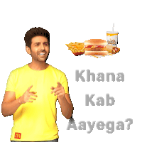 Khana Let’s Eat Sticker - Khana Let’s Eat Kartik Aaryan Stickers