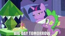 mlp spike the dragon big day tomorrow big day my little pony