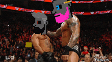 a wrestling match is being broadcasted on usa network