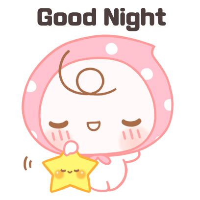 Baby Cute Sticker - Baby Cute Good Night Stickers