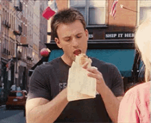 Chris Evans Whats Your Number GIF - Chris Evans Whats Your Number Eating GIFs