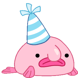 Blobfish Blobby Sticker - Blobfish Blobby Birthday Stickers